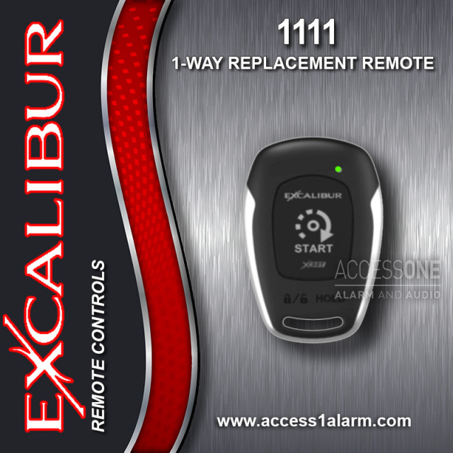 Excalibur 1111 1-Way 1-Mile Range LED Remote Control